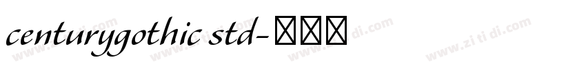 centurygothic std字体转换